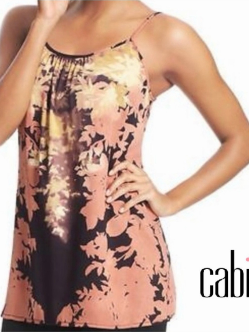 Vintage cabi Fall 2013 Shadow 553 Cami Tank Top Sz XS NWOT